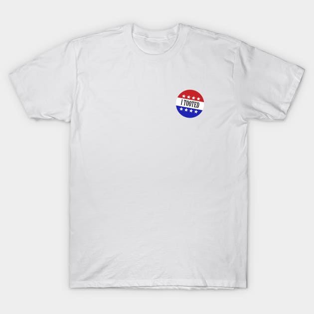 I Tooted Sticker T-Shirt by jwolftees